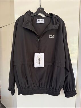 Golden Goose Star Sports Anorak Technical Poly Quarter Zip size M NEW